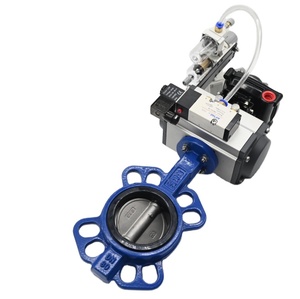 Válvula Neumática JTAIV DN40-DN300 de Doble/Simple Acción con Asiento de Goma para Agua/Aceite/Gas/Ácido, Modelo D971X-16C, Normal-Media - Product Image 1