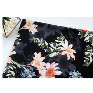 WI-B20 elegante stampa floreale estate Faille crêpe tessuto 100% poliestere abito Midi <span class=keywords><strong>per</strong></span> le donne ragazze doppia faccia <span class=keywords><strong>per</strong></span> il matrimonio - Product Image 3