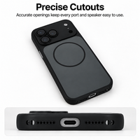 Coque de téléphone magnétique anti-chute mate de luxe C0541 pour iPhone 17 Air 16 15 14 13 12 11 18 Pro Max