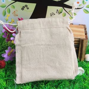Organic <b>Linen</b> Drawstring Cloth <b>Bags</b> for Crafts and Toys for Gift Use Screen Printing Surface Handling - Product Image 2