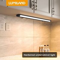 Certifié UL ETL 120v enfichable ou câblé CCT led rotatif cuisine sous éclairage d'armoire