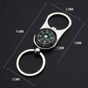 Portable Bag Pendant Opener, Custom Logo Bottle Opener Creative Household Kitchen Metal Compass Keychain Beer Opener/ - Product Image 1