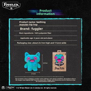 Peluche Fuggler Funk Crew, Monstre Denté Mignon et Original, Tendance Hip Hop, Jouet en Peluche de Collection, Vente en Gros - Product Image 5