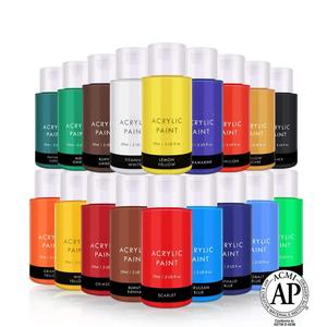 2 oz. <span class=keywords><strong>Peinture</strong></span> <span class=keywords><strong>acrylique</strong></span> métallique <span class=keywords><strong>dorée</strong></span> argentée cuivrée à corps épais - Product Image 5