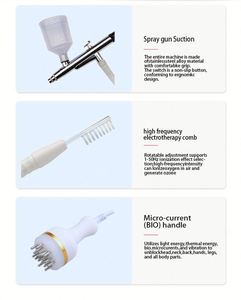 เครื่องนวดศีรษะความถี่สูงสำหรับดูแลเส้นผมแบบตั้งโต๊ะ พร้อมสเปรย์และระบบสั่นสะเทือน สำหรับใช้ในบ้าน - Product Image 3