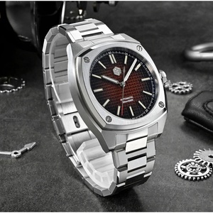 Montre de sport de luxe pour homme San Martin SN0026-G-B1, design original, boîtier carré, classique, automatique, mécanique - Product Image 4