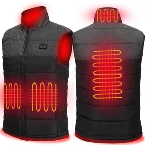 Kopus Nieuwe Functionele Usb 5V Batterij Aangedreven Goedkope Gilet Voor Man Verwarmde Mans Vest Voor Winter