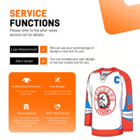 Produsen Jersey Hoki Es 100% Poliester Jersey Hoki Puck Pros Swedia 180g Sublimasi Cepat Kering Unisex