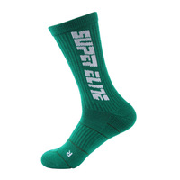 Chaussettes de basket-ball pour hommes Elite lettre fluorescente serviette bas fission tendance chaussettes de sport chaussettes antidérapantes