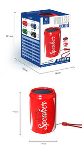 Energía Solar Linterna Botella Altavoz <span class=keywords><strong>Soda</strong></span> Lata Caja de sonido Cerveza Lata Mini Altavoces Regalo promocional - Product Image 6