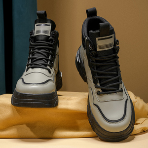 <span class=keywords><strong>Scarpe</strong></span> Casual da <span class=keywords><strong>Uomo</strong></span> High-Top Stile Britannico Retrò per Outdoor e Montagna, Resistenti all'Usura, con Suola Spessa e Traspiranti - <span class=keywords><strong>Outlet</strong></span> di Fabbrica di Alta Gamma - Product Image 6