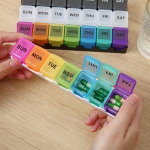 <span class=keywords><strong>Pilulier</strong></span> hebdomadaire personnalisé avec logo, <span class=keywords><strong>pilulier</strong></span> portable détachable <span class=keywords><strong>matin</strong></span> et <span class=keywords><strong>soir</strong></span>, <span class=keywords><strong>pilulier</strong></span> de voyage double rangée - Product Image 4