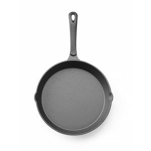 Padella in Ghisa Nera HENDI, Attrezzatura da Cucina Commerciale, Diametro 250mm, Altezza 40mm - Product Image 1