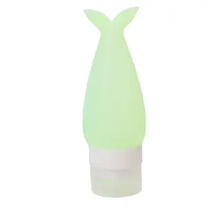 Dauphin Queue shampooing Squeeze Bouteille de Lotion Vide En Plastique de Voyage de Silicone D'emballage Sous Bouteille 48 ml/90 ml