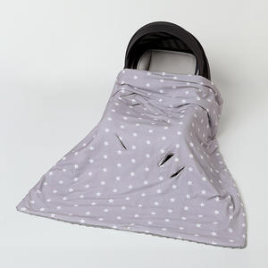 Manta de asiento de bebé recién <span class=keywords><strong>nacido</strong></span> de punto de algodón 100%, cesta de mano a prueba de viento, funda de carro, bolsa cálida portátil saliente, toalla para <span class=keywords><strong>verano</strong></span> - Product Image 6