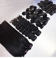 Extensiones de Cabello Humano Virgen Vietnamita Liso Natural, Súper Doble Trama, Tejido a Mano, Todos los Colores, Para Salón de Belleza, Sin Caída