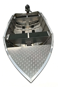 Bote de <span class=keywords><strong>Pesca</strong></span> de Aluminio con Casco en V de 4.8m para Lago, Río, <span class=keywords><strong>Pesca</strong></span> de Patos en Alta Mar, Transporte y Trabajo - Product Image 4