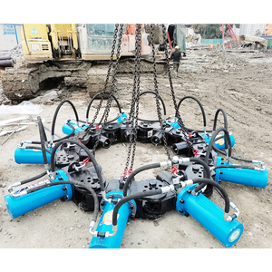 Cisaille hydraulique robuste d'usine YG-P160 pour excavatrice de 20 à 30 tonnes, pour la découpe de têtes de pieux en béton, la construction et l'exploitation minière - Product Image 2