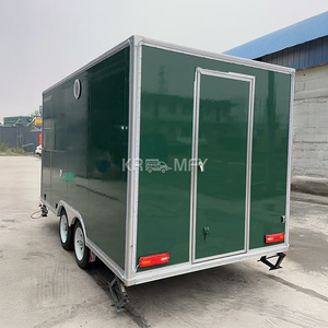 Vending Van Catering Vintage Retro Bbq Fast Kiosk <b>Outdoor</b> Mobile Square Trailer Truck Food Carts with <b>Kitchen</b> - Product Image 4