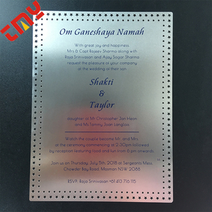 Inglés invitación de la boda de Christian invitación de la boda de lujo tarjeta 2017 - Product Image 5