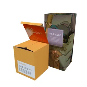 Oem Leverancier Luxe Kerst Geschenkverpakking Ontwerp Print Kaars Kartonnen Dozen Voor Premium Parfum