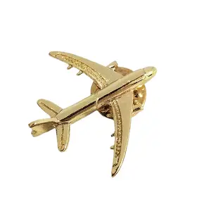 Insignia de aviación Airbus dorada y plateada, insignia de piloto auténtico para avión dorado, A320 y A340, 350Boing777, A330, 2,8x3,1 cm