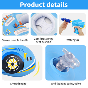 Swimbobo Bán Hot <span class=keywords><strong>Inflatable</strong></span> Xe Thuyền Bơi Mùa Hè Trẻ Em An Toàn Xử Lý Chỗ Ngồi Nổi Đồ Chơi Súng Nước Trẻ Em Bơi Hồ Bơi Float Vòng - Product Image 4