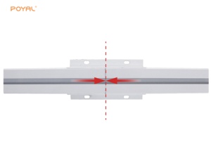 Rail de rideau motorisé personnalisable en alliage d'aluminium, longueur sur mesure, silencieux et lisse, accessoires de rideau épaissis pour bureau - Product Image 2
