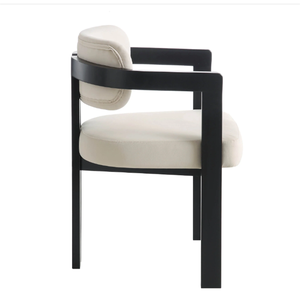 Sillas de Comedor Modernas de Madera Tapizadas con Cojín Suave a <span class=keywords><strong>Precio</strong></span> Económico, Silla de Comedor de Madera y Cuero PU para Hotel y Sala de Estar - Product Image 4