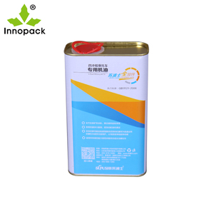 1L 2L 4L 5L Boîte Métallique Rectangulaire Avec Lithographie Personnalisée pour Produits Chimiques Diluants Emballage de Peinture à l'Huile - Product Image 3
