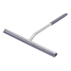 All-purpose Squeegee Vinyl Tools Stainless Steel Window Glass Squeegee Blade Wiper For Bathroom Shower Car Cleaning
