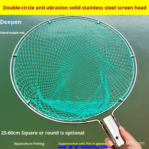 <span class=keywords><strong>Tête</strong></span> de <span class=keywords><strong>épuisette</strong></span> solide verte à double anneau, résistante à l'abrasion, pour la pêche à la <span class=keywords><strong>carpe</strong></span> en eau douce en extérieur - Product Image 3