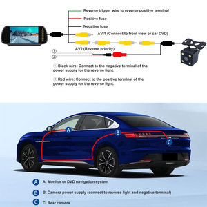 <span class=keywords><strong>Monitor</strong></span> LCD TFT da 7 Pollici, Schermo HD per Auto, Display per Telecamera Posteriore, Universale in Plastica con Certificazione CE - Product Image 6