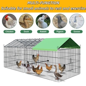 Katlanabilir Kümes Hayvanları Yetiştirme Kafesi Arka Bahçe Tavuk Kümesi Kümes Hayvanları Çiftliği Kafesi - Product Image 4