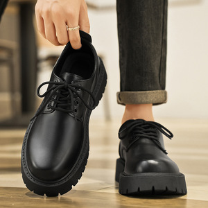 Nuove Scarpe Casual da Uomo, Stile Retrò, con Lacci, Suola Morbida, <span class=keywords><strong>Traspiranti</strong></span>, Rialzate, con Suola Spessa e Punta Larga - Product Image 4