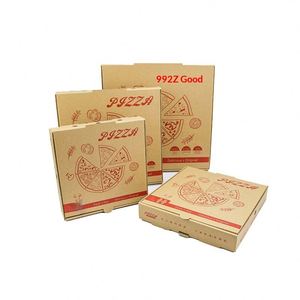 Cajas de Pizza Corrugadas Reforzadas Personalizadas de 8/9/10/12/16 Pulgadas con Impresión Offset para Comida para Llevar, Hechas en China - Product Image 3