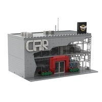 Juego de Bloques de Construcción de 50 Piezas a Escala 1:12, Personalización de Escenas, Tema de Edificios Famosos, Educativo, DIY, Plástico ABS