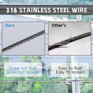 1x7 1/4 "5/16" 3/8 "<span class=keywords><strong>Cable</strong></span> <span class=keywords><strong>de</strong></span> avión <span class=keywords><strong>de</strong></span> <span class=keywords><strong>acero</strong></span> <span class=keywords><strong>inoxidable</strong></span> galvanizado - Product Image 6