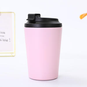 Tasse à café de voyage 12 oz avec logo personnalisé tasse à café en acier inoxydable gobelets avec couvercle étanche - Product Image 4