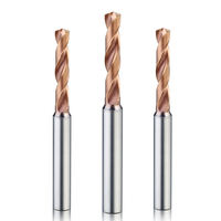 Foret hélicoïdal en carbure monobloc, revêtement TiAlN, acier au tungstène
