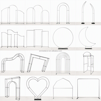 Support de toile de fond de mariage réglable ANNIELU, 2 pièces, cadre tubulaire en T haut pour cérémonie en extérieur, fête, arrière-plan de photomaton