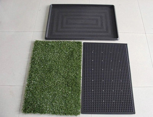 Tapis rond portable 3 couches pour animal de compagnie, pot de chat, chien, toilette, herbe - Product Image 3