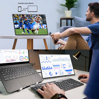 Monitor Portátil de 18 Pulgadas, 144Hz, 2.5K HDR, 100% SRGB, Pantalla LCD para Juegos con USB-C