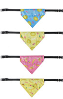 Tanpopo Sublimation Personnalisé En Gros D'été Polyester Tissu Chien Collier Bandana Foulards Chats Animaux Accessoires