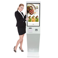Kiosque de commande et de paiement en libre-service avec écran tactile Android sur pied de 27 pouces