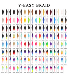 Échantillons gratuits vente en gros nouveau pack OPP synthétique pré-étiré tressage cheveux 52 pouces boîte tresses OPP Yaki texture Extensions de cheveux - Product Image 3