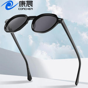 Lunettes de soleil transfrontalières à monture polygonale, protection UV400, verres polarisés TAC, unisexe, pour voyage, pêche, conduite - Product Image 3