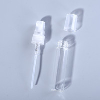 Bouteille de parfum en verre de 2ml 3ml 5ml 10ml Tube à essai avec vaporisateur vide Boîte de sérigraphie emballée