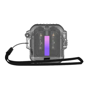 Transparent shell waterproof RGB Multi color dazzling light effect bluetooth earbuds earphones