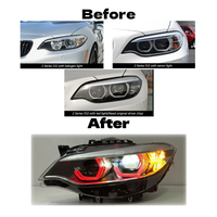 Phares HETOP F22 RGB 2014-2020 Série 2, mise à niveau DRL style Ikon, lentille LED, phare de voiture, accessoires Plug and Play pour BMW